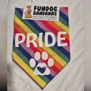 Pride Rainbow Dog Bandana - One Size